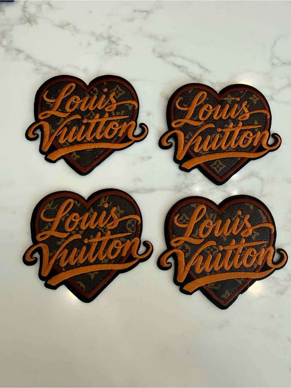 Beautiful Hand Crafted Brown Iron on Patches